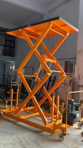 5 Ton Hydraulic Scissor Lift 4.5 m Height | 5000 Kg Capacity Mobile Lift Platform
