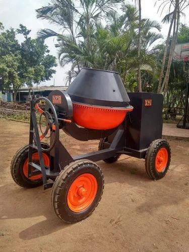 1 Bag Concrete Mixer Machine 6 HP Diesel Manual Tilting Drum with CI Drum Heavy Duty
