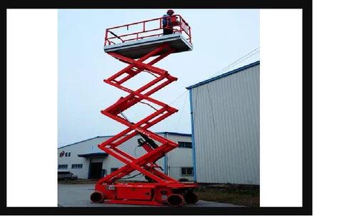 Nio Self Propelled Scissor Lift 0.3 Ton Capacity | Hydraulic Moving Lift Platform India