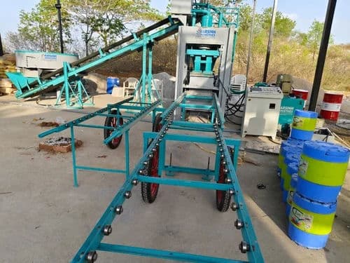 Automatic Hydraulic Brick Making Machine – Fly Ash Bricks | Made in India 2