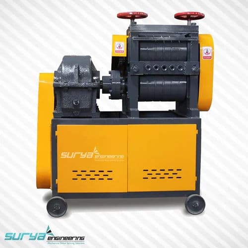Surya 22 SWG Semi Automatic Bar Straightening Machine | 50m/min Speed | 4KW Motor