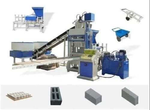 Semi Automatic Solid Block Making Machine | 10000 Blocks Per Day Capacity