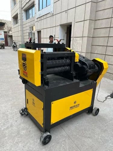 4–25mm Scrap Rebar Straightening Machine – 10 HP, 3 Phase, Made in India