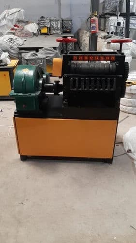 Sunrise 10–25mm Fully Automatic Bar Straightening Machine – 26 SWG | 8 Feed System | Heavy Duty