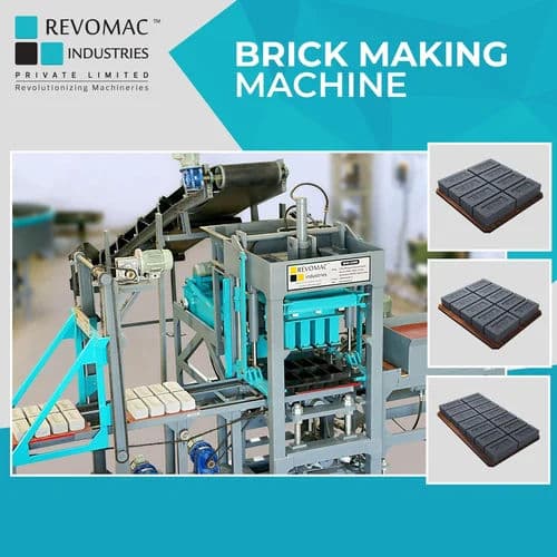 MAC 1400 Fly Ash Bricks & Block Making Machine | 2000 Bricks/Hour Automatic