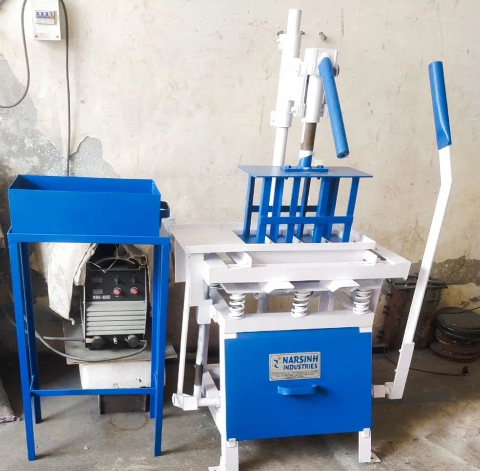 Manual Fly Ash Block Making Machine | 250 Bricks/Hour Capacity