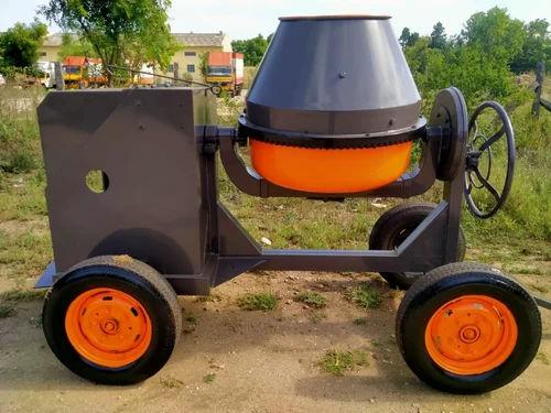 3/4 Bag Cement Mixer Machine 500L Drum | Diesel Engine Tilting Drum Mixer | 20 RPM Construction Mi