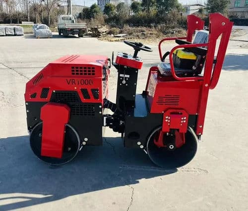 Ride On Roller 800kg Double Drum – 10HP Diesel Vibratory