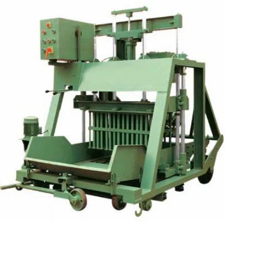 Semi Automatic Cement Block Making Machine | 1000–1500 Blocks Per Hour