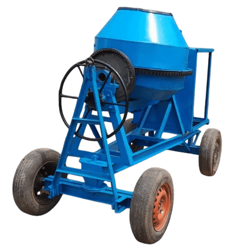 8 HP Diesel Mild Steel Concrete Mixer Machine 20 m³/hr Output Tilting Drum 13 RPM 4