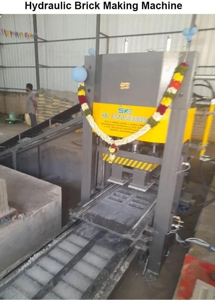 SK Engineering Construction Brick Making Machine – Automatic Hydraulic Press | 18 Bricks per Stroke 2
