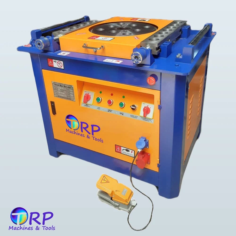 TRPBBM01 TMT Bar Bending Machine (6–40 mm) | 5 HP Manual Rebar Bender Made in India 3