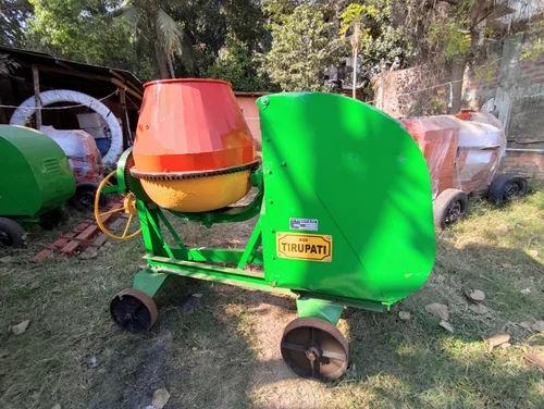 Half Bag Cement Mixer Machine 230L – 5 HP Diesel, Tilting Drum, Portable 4 Wheel Mixer