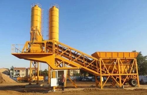 Fully Automatic Concrete Batching & Mixing Plant – 60 Cum/hr Capacity, Mild Steel 1
