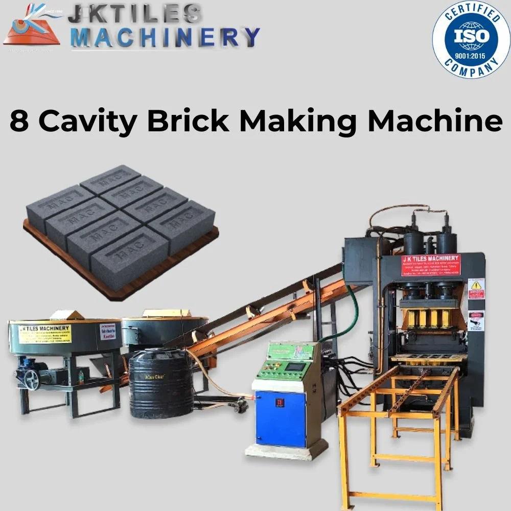 JK Tiles JK Storm S-1850 Automatic Interlocking Cement Brick Making Machine – 2000 Bricks/Hour | 320 5