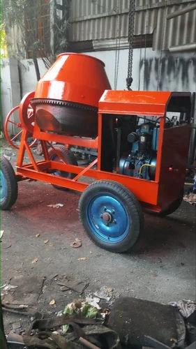 Metro M-4 Full Bag Concrete Mixer 500L – 1 Bag Diesel Mixer Without Hopper | 10/7 CFT Tilting Drum