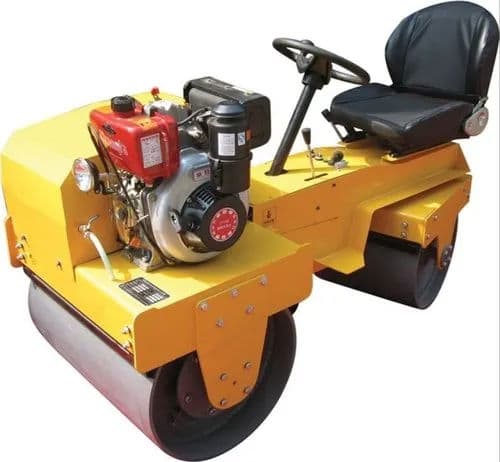 Sai Machinery 9HP Ride On Road Roller – 3 Ton | Double Drum | 1000 Kg | Hydraulic
