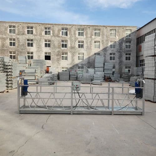 800 Kg Suspended Working Platform ZLP800 | 7.5 m Double Mast Cradle