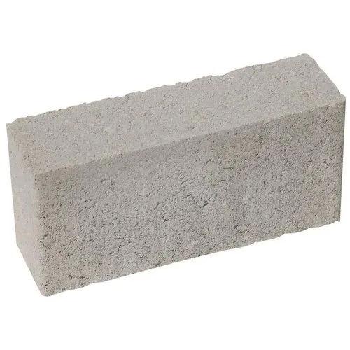 Rectangular Cement Brick 2.5 Inch Thickness | High Density 650 kg/m³ Grey Construction Bricks