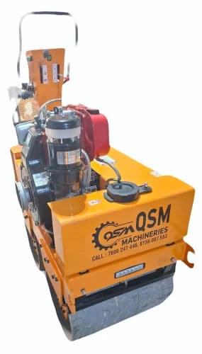 10 HP Double Drum Vibratory Road Roller | 3 Ton Compaction Force