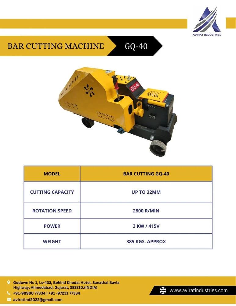 Avirat GQ40H Bar Cutting Machine 3