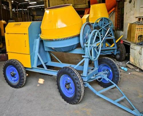 Reverse Drum Diesel Concrete Mixer 120 m³/hr – Heavy Duty Concrete Mixer Machine (Cast Iron) 1