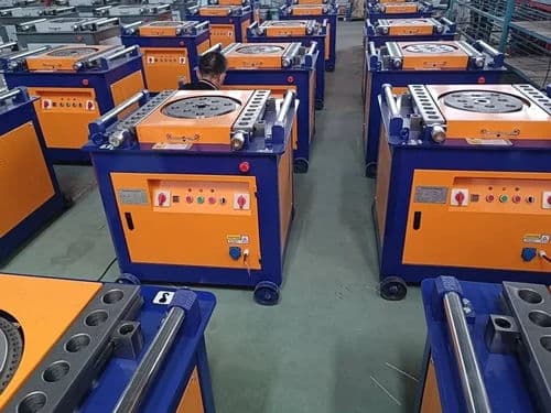 GW 50-J Bar Bending Machine | 42 mm Semi-Automatic Rebar Bender 3