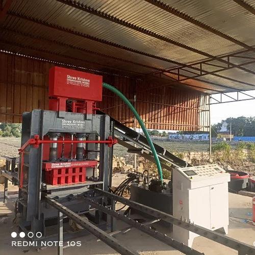 Shree Krishna 1200 Pieces/Hr Concrete Brick Making Machine | Automatic PLC 5