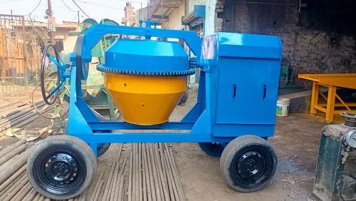 Cement Mixer 480L Output | Diesel Semi-Automatic Reverse Drum Mixer