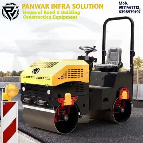 FVR 1200 Ride On Double Drum Roller 1 Ton – 10HP Diesel Hydraulic