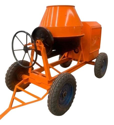 750L Electric Concrete Mixer | Tilting Drum, 3 Phase, Wheel Mounted, Mild Steel 2