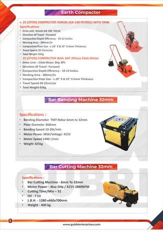 Topall GW-42J Bar Bending Machine – 32mm Capacity | 3kW Motor 2