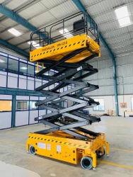 40 Feet Hydraulic Scissor Lift 0.3 Ton Capacity | Battery Powered Electric Lift Platform 1