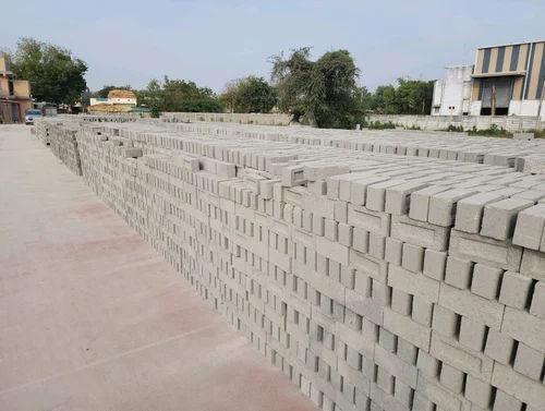 Fly Ash Bricks 9x4x3 Inch Heat Water Fire Resistant Eco-Friendly Grey Construction Bricks 1