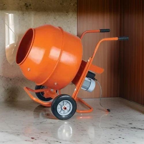HMS Concrete Mini Mixer Machine 30L Drum 250L Output | Semi-Automatic Electric Reverse Drum Mixer