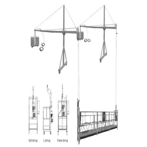ZLP Series Rope Suspended Platform | 800 kg Load Capacity, 7.5 m
