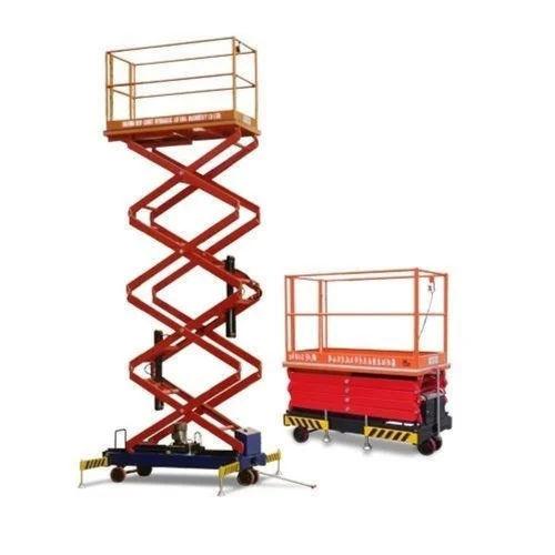 50 Feet Mild Steel High Rise Scissor Lift 2000 kg Hydraulic Industrial Lift Platform 1