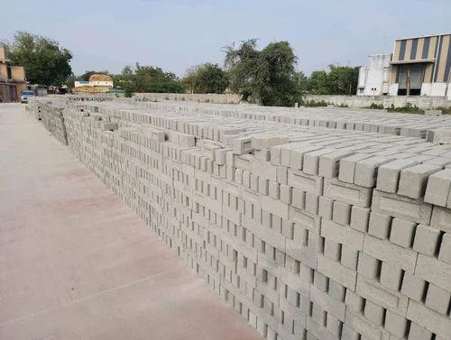 Cement Brick 9x4x3 Inch Heat Water Fire Resistant Eco-Friendly Grey Bricks 1