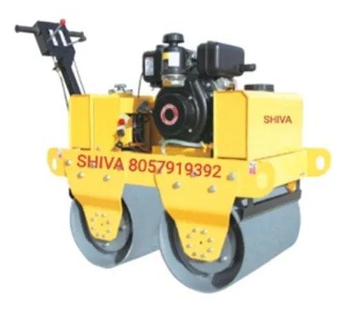 Shiva FVR 600 Walk Behind Double Drum Roller | 9HP Vibratory Compactor 650mm