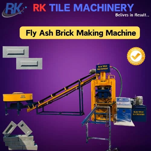 R K Automatic Fly Ash Brick Making Machine – 1000 Bricks/Hour Solid Brick Plant