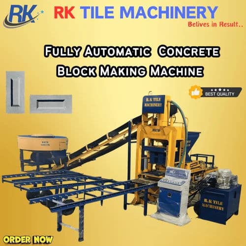 Fully Automatic Concrete Block Making Machine – 1000 Blocks Per Hour Hydraulic Model