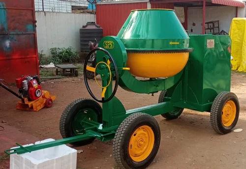 Automatic Cement Mixer Machine 500L | Diesel Engine Tilting Drum Concrete Mixer – Mild Steel Constru