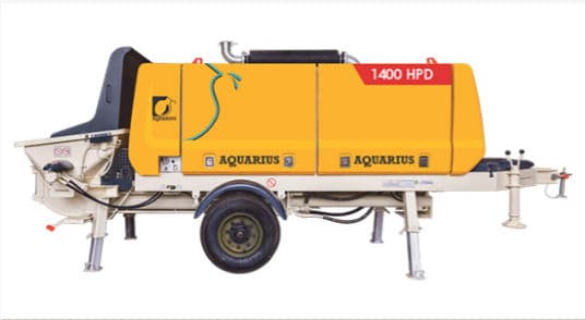 Aquarius 1400HPD High Pressure Stationary Concrete Pump