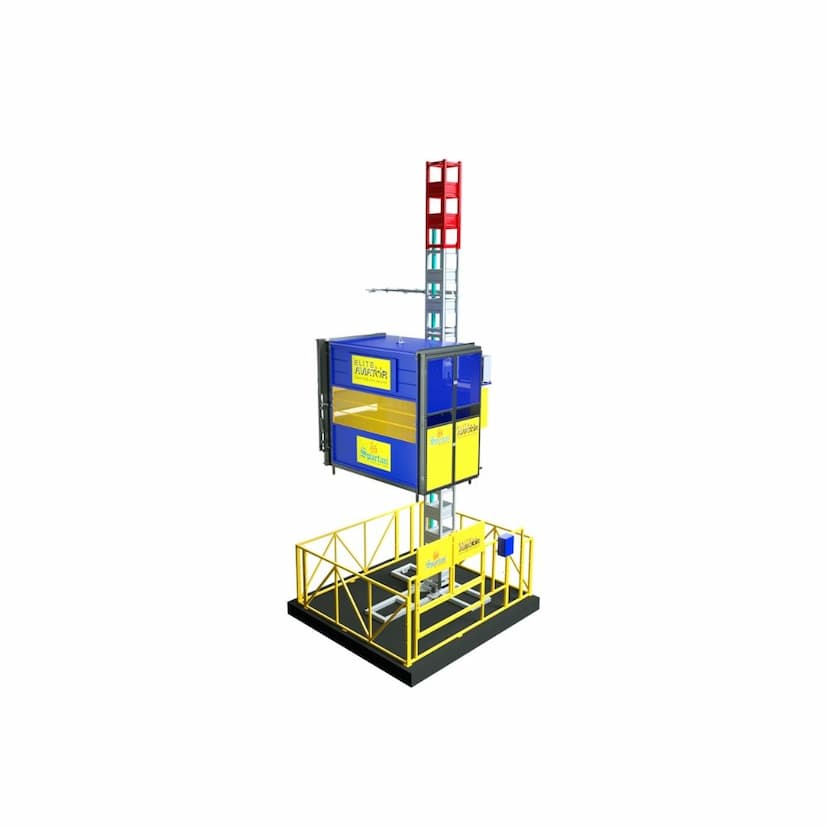 Spartan SPM 120V Single Cage Passenger & Material Hoist