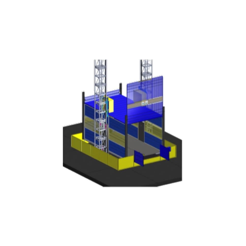 Spartan SPM 600V Twin Mast Passenger & Material Hoist