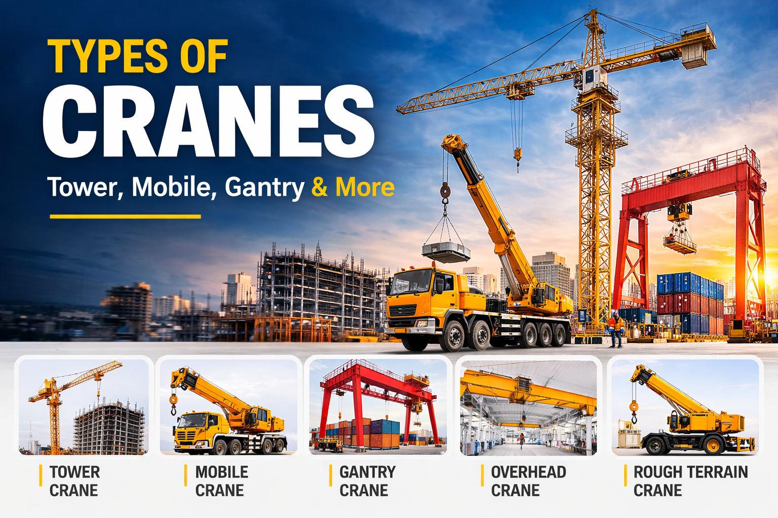 Types Of Cranes Used In Construction A Complete Guide Types Of Cranes Used In Construction A Complete Guide